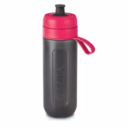 Brita 072230, Bouteille d'eau filtrante, 0,6 L, Noir, Rouge