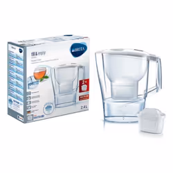 Brita 1024024, Filtre à eau pour carafe, 2,4 L, Transparent, Blanc