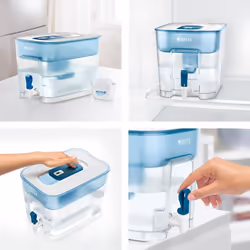 Brita 1027666 filtre à eau Filtre à eau pour carafe 8,2 L Bleu, Transparent, Blanc