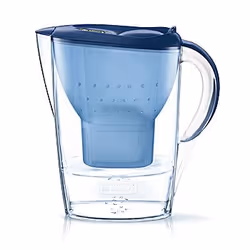 Brita Marella, Filtre à eau pour carafe, 2,4 L, Bleu, Transparent