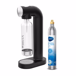 Brita sodaONE, Noir, Argent, Polyéthylène téréphthalate (PET), 129 mm, 240 mm, 450 mm