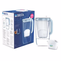 Brita 1050452, Filtre à eau à poser sur le plan de travail, 2,5 L, Bleu, Blanc