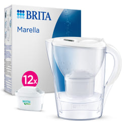 Brita Marella Filtre à eau pour carafe 1,4 L Transparent, Blanc