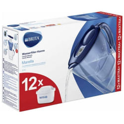 Brita - Marella inkl. 12x Maxtra Pro 125978 Set de filtres à économie d'eau 2.4 l bleu