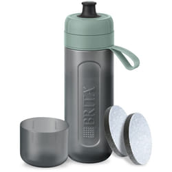 Brita - Bouteille de sport active Vert foncé (600ml) with 2 filtres MicroDisc, flexible Sans bpa, filtre le chlore, les impuretés, les hormones, les
