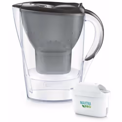 Carafe filtrante Brita Marella Cool Memo + filtre Brita Maxtra Pro Pure Performance couleur : transparent, couvercle graphite ...