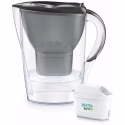 Carafe filtrante Brita Marella Cool Memo + 3 filtres Brita Maxtra Pro Pure Performance couleur : transparent, couvercle graph ...
