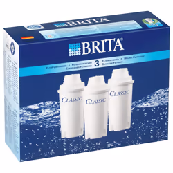 Brita CLASSIC, Pack 3, Blanc
