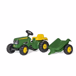 rolly toys Rolly Kid John Derre Remorque, 2 an(s), Plastique, Métal, Vert, Jaune