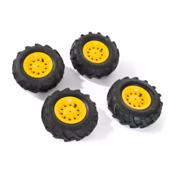 rolly toys Trac Air Tyres, Pneus de voiture, Noir, Jaune