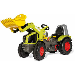 Rolly Toys - Tracteur à pédales Premium Claas Axion 960 + chargeur frontal, changement de vitesse à deux vitesses