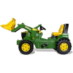 Tracteur à pédales - Rolly - John Deere 7310R - Chargeur frontal - Capot ouvrable - Pneus silencieux