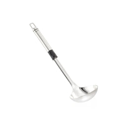 Leifheit 3025 louche Noir, Acier inoxydable
