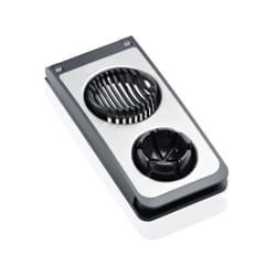 Leifheit 03122 Coupe-œufs Noir, Acier inoxydable Acier inoxydable