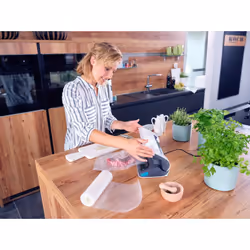 Leifheit Vacu Power 300 appareil à emballage sous vide 750 mbar Noir, Turquoise, Blanc