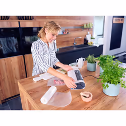 Leifheit Vacu Power 300 appareil à emballage sous vide 750 mbar Noir, Turquoise, Blanc