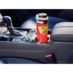 Leifheit 03256 gourde Utilisation quotidienne, Fitness, Sports 600 ml Verre, Polypropylène (PP), Silicone Noir, Rouge, Transparent - Vue supplémentaire 7