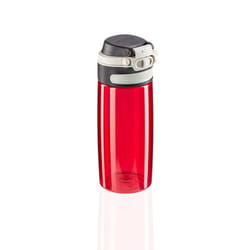 Leifheit 03263 gourde Vélo, Utilisation quotidienne, Fitness, Sports 550 ml Polypropylène (PP), Silicone, Tritan Noir, Rouge