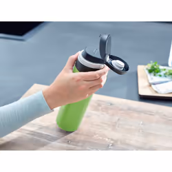 Leifheit 03277 thermos 600 ml Noir, Vert Acier inoxydable