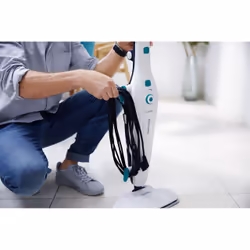 Leifheit CleanTenso Steam mop 0,55 L 1200 W Turquoise, Blanc
