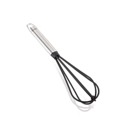 Leifheit 24062 fouet Nylon, Acier inoxydable Noir, Acier inoxydable