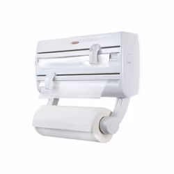Leifheit Parat F2, Support de papier toilette monté au mur, Blanc, Aluminium, Plastique