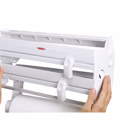 Leifheit Parat F2 Support de papier toilette monté au mur Aluminium, Plastique Blanc