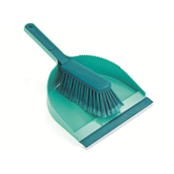 Leifheit 41401 Pelle à poussières et ensemble de pelles à poussières Bleu, Turquoise Ensemble balai et baleyette