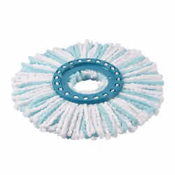 Leifheit 52104, Tête de serpillère, Turquoise, Blanc, Microfibre, Polyamide, Polyéthersulfone (PES), Polypropylène (PP), 1 pi ...