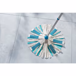 Leifheit 52106 balai à franges et balai-éponge Coton, Fibre Sec&humide Bleu, Blanc - Vue supplémentaire 4
