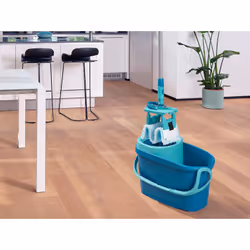 Leifheit 52120 seau et système de lavage Réservoir unique Bleu, Vert