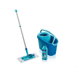 Leifheit Set Clean Twist System M seau et système de lavage Double réservoir Bleu, Turquoise