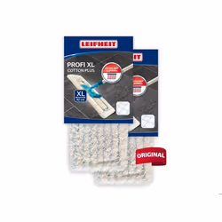 Housse cotton plus Leifheit 55154 serpillières de rechange pour balai serpillière Profi XL sols en pierre et carrelages lot d ...