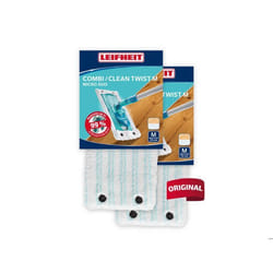 Housse micro duo Leifheit 55155 serpillères de rechange en microfibres balai serpillière Clean Twist /Combi M tous sols lot de 2