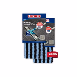 Housse outdoor active Leifheit 55159 serpillères de rechange double fibre spéciale balai serpillière Profi XL extérieur lot d ...
