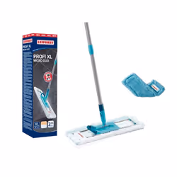 Balai serpillère Leifheit Profi XL 55170 balai essoreur avec housse idéal sur sols lisses et housse idéale pour nettoyage à s ...