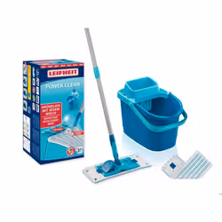 Set de nettoyage sol Leifheit PowerClean 55516 balai serpillère seau essoreur de 6 L 2x housse micro duo incluses manche 148c ...