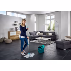 Leifheit 56792 seau et système de lavage Réservoir unique Turquoise, Blanc - Vue supplémentaire 15