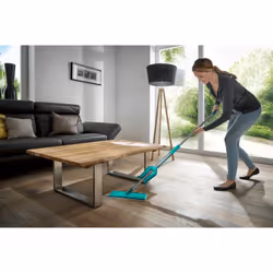 Leifheit Picobello M balai à franges et balai-éponge Fibre Sec&humide Bleu, Acier - Vue supplémentaire 4
