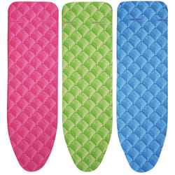 Leifheit Cotton Comfort S/M Couche supérieure de housse de planche à repasser Coton Bleu, Vert, Rose