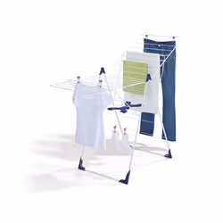 Leifheit Roma 200 Séchoir à Linge Sur Pieds Pliable Bleu Blanc - Vue supplémentaire 4