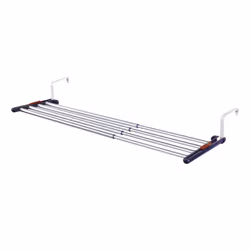 Leifheit Quartett Duo, Rangement mural, Noir, Acier inoxydable, 1050 mm, 55 cm, 1 pièce(s)