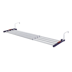 Leifheit Quartett Duo Rangement mural Noir, Acier inoxydable