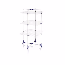 Leifheit 81454, Plateau, Bleu, Blanc, 27 m, 3 étagères, 680 mm, 680 mm