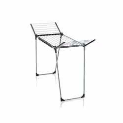 Leifheit 87018, Séchoir à linge avec ailes repliables, Noir, 15 m, 550 mm, 1570 mm, 870 mm