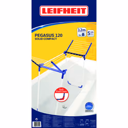 Leifheit Pegasus 120 Solid Compact Séchoir sur pieds Bleu, Blanc