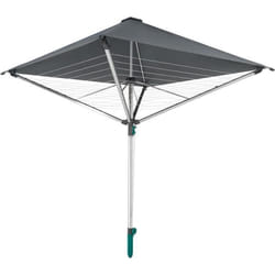 Leifheit Rotary Dryer-LinoProtect 400, Aluminum, Grey, 204.5 x 17 x 17.5 cm
