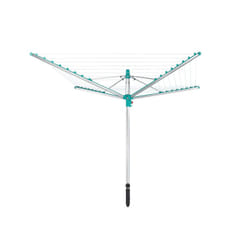 Leifheit 85286 séchoirs Séchoir parapluie Noir, Métallique, Turquoise