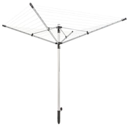 Leifheit LinoPush 500 Séchoir parapluie Noir, Argent