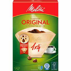 Melitta Original 1x4, Cône, Filtre à café jetable, 80 pièce(s)
